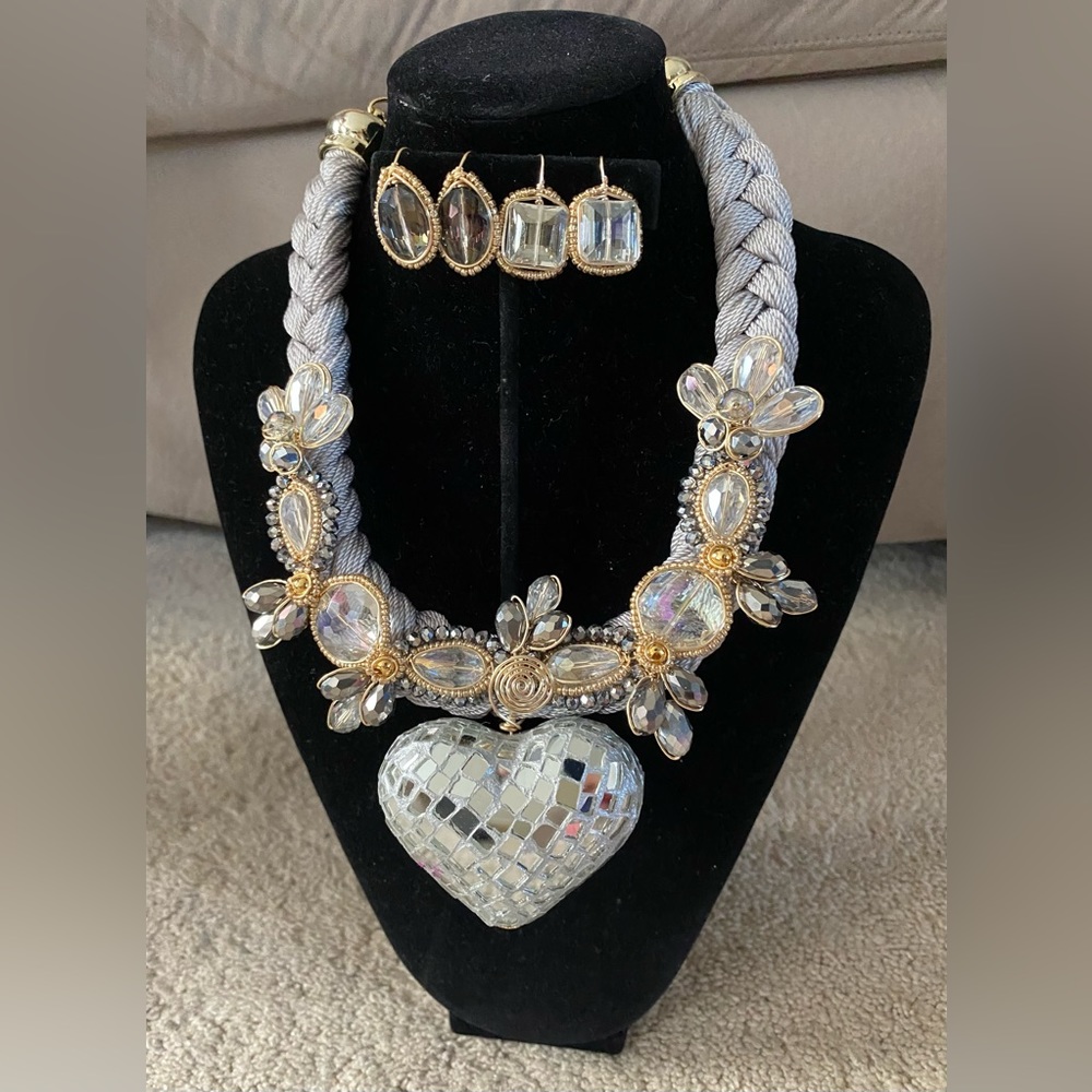 New Handmade Necklace and Earrings Set